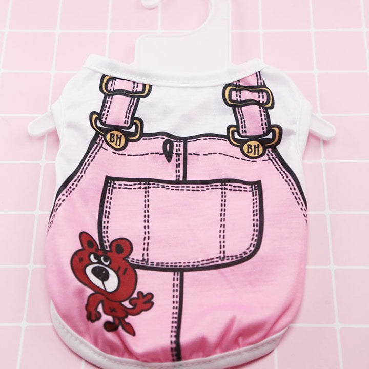 Plastic hanger for pet clothing