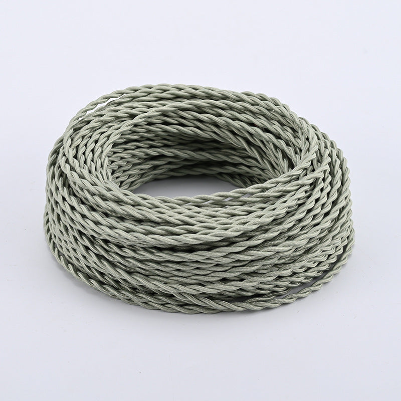 Textile-encased power cable 2×0.75 mm²