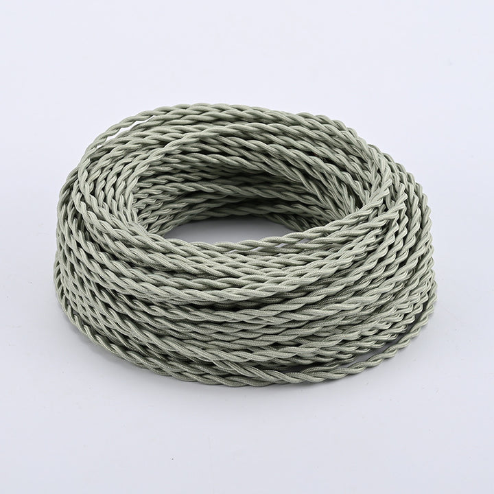 Textile-encased power cable 2×0.75 mm²