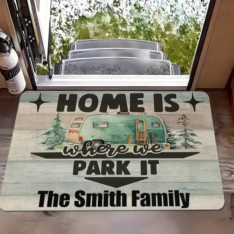 Doormat with automotive, square, polyester