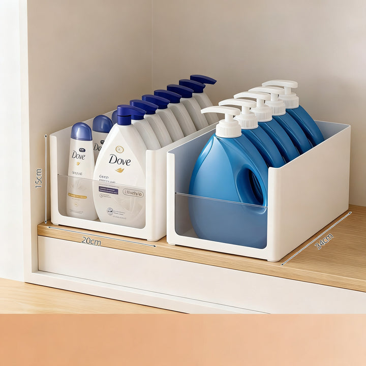 Organizer for bathroom cabinet