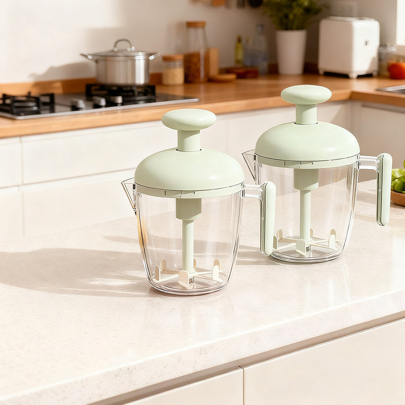 Compressed air mixing cup for whipping and mixing