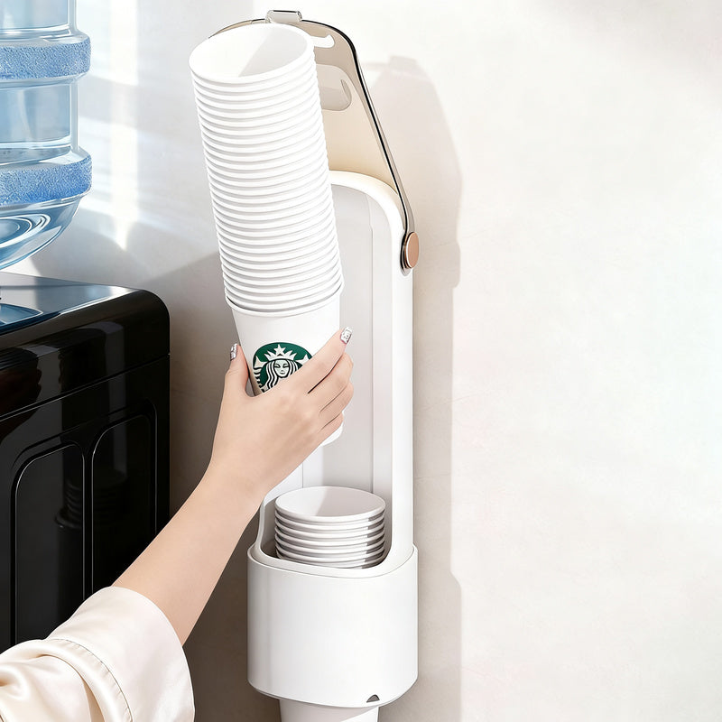 Wall mount for disposable cups