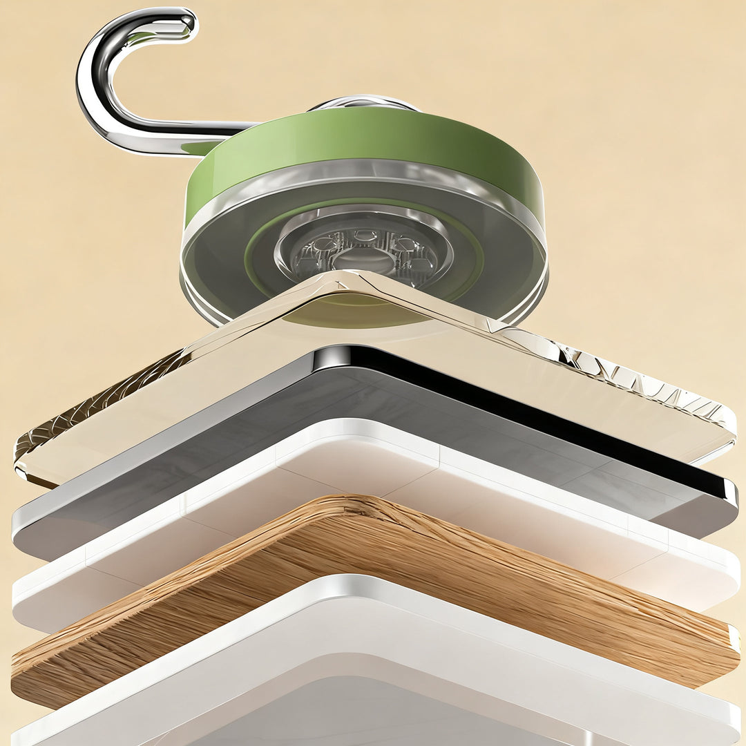 Suction cup hook, swivel, no drilling