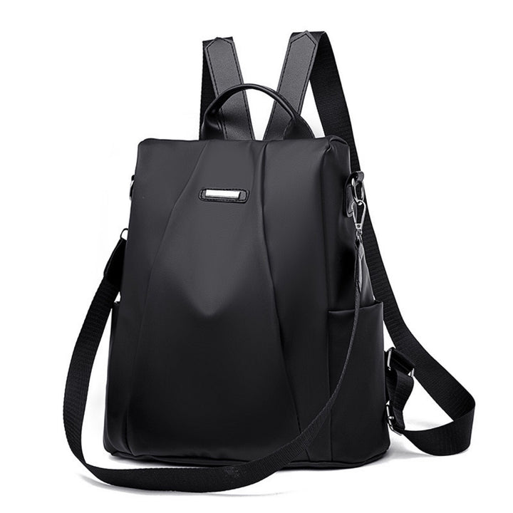 Nylon backpack for women, compact, leisure