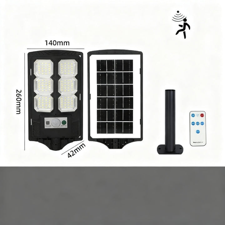Solar path light with motion sensor, LED, 260×140 mm