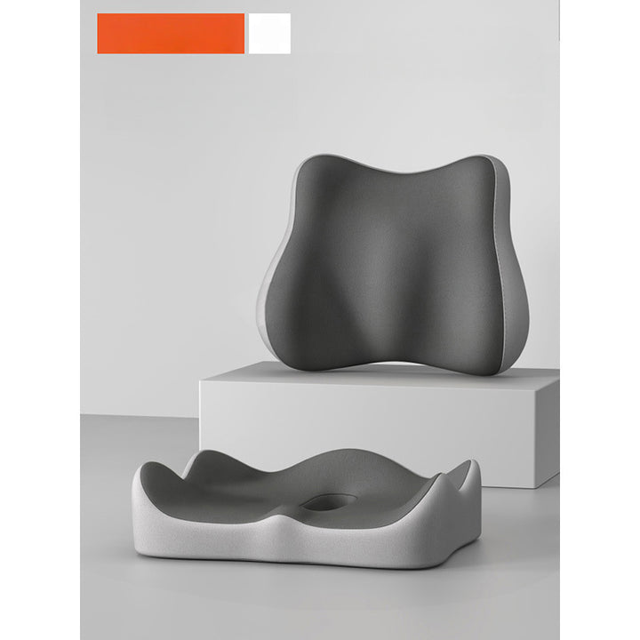 Seat cushion and lumbar support made of polyester