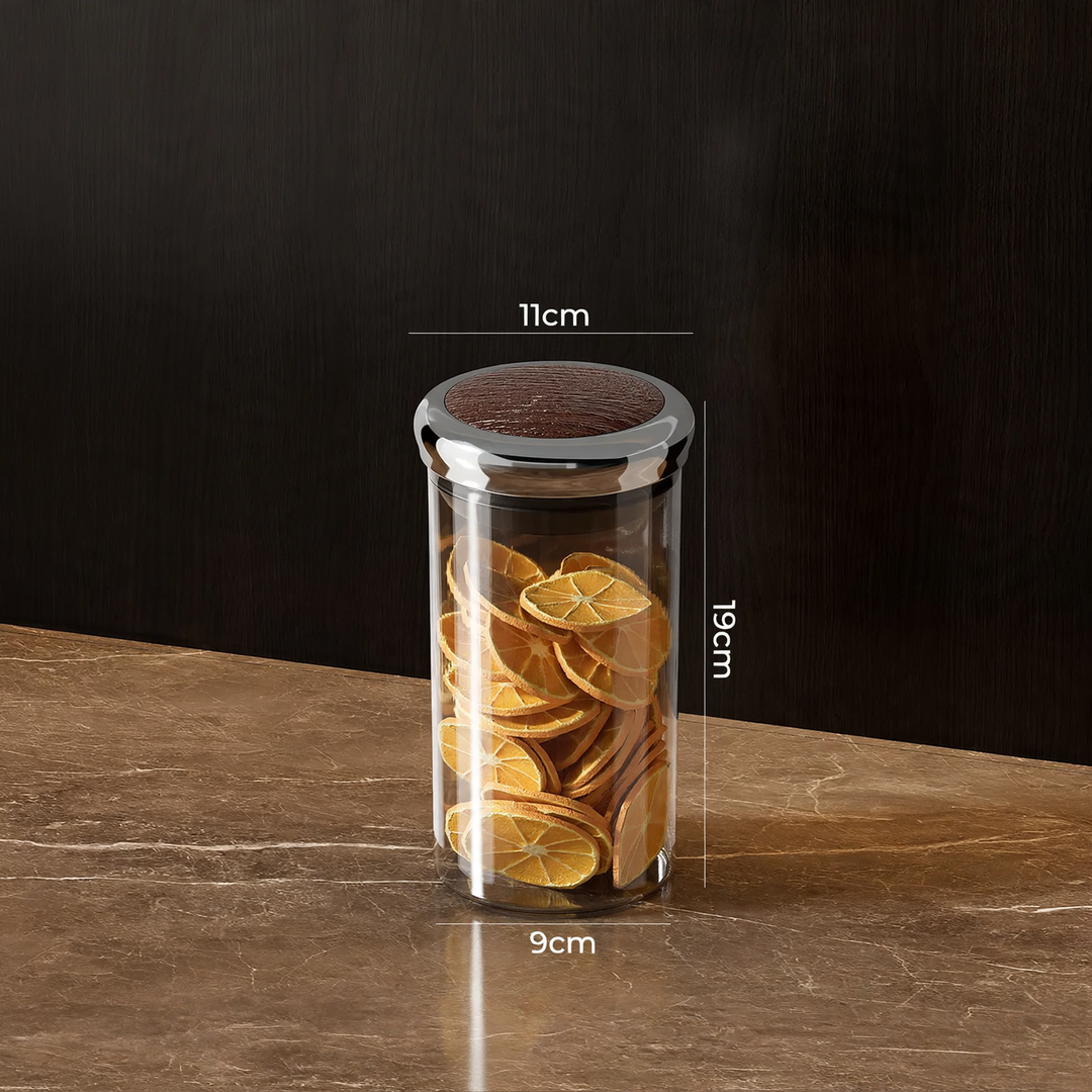 Storage container, round, food safe, with closure
