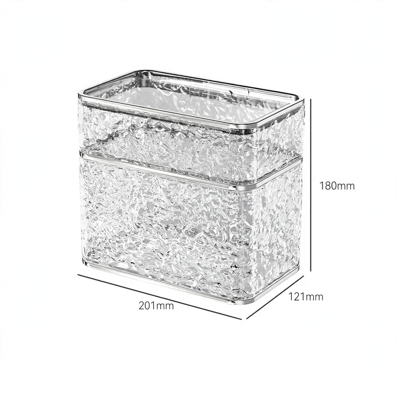 Transparent paper towel holder, wall-mounted, suction cup