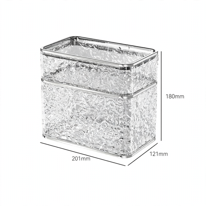 Transparent paper towel holder, wall-mounted, suction cup
