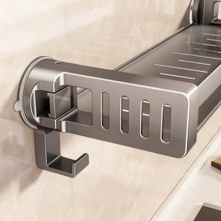 Suction cup kitchen shelf to hang
