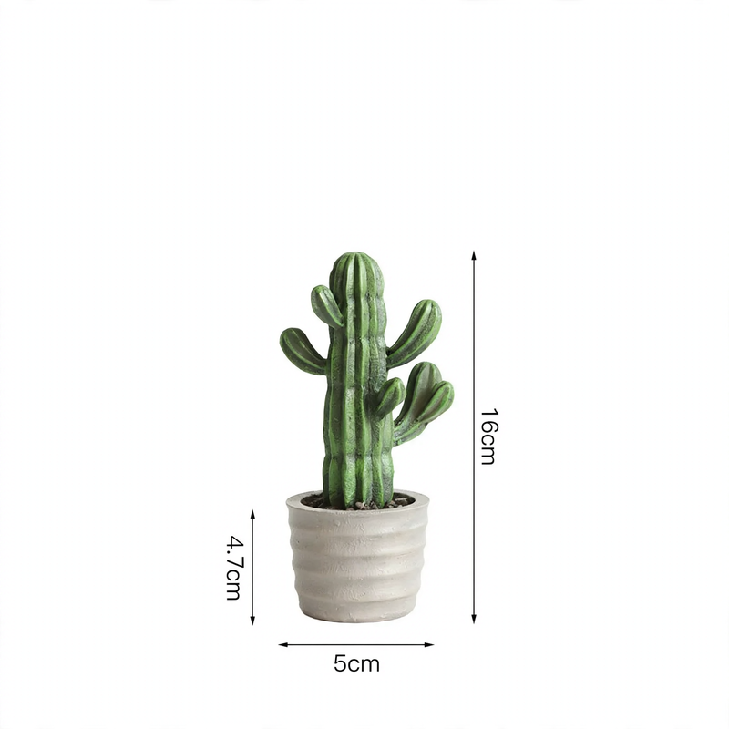 Resin decorative figure cactus, Nordic design