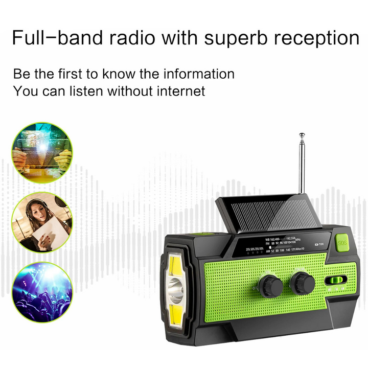 Multifunctional solar-powered radio | Stornfield