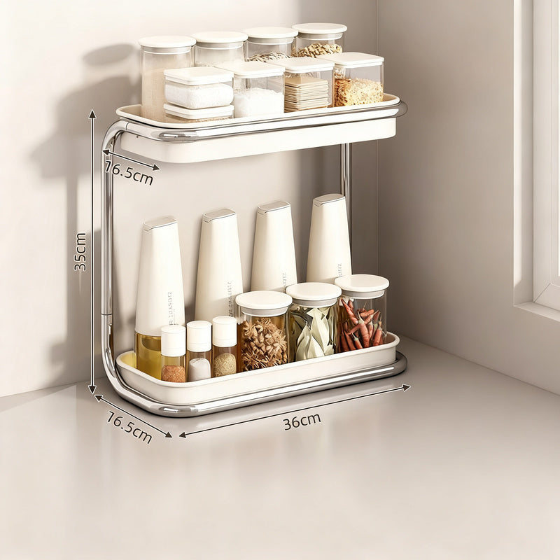 Multi-tiered spice rack for the countertop