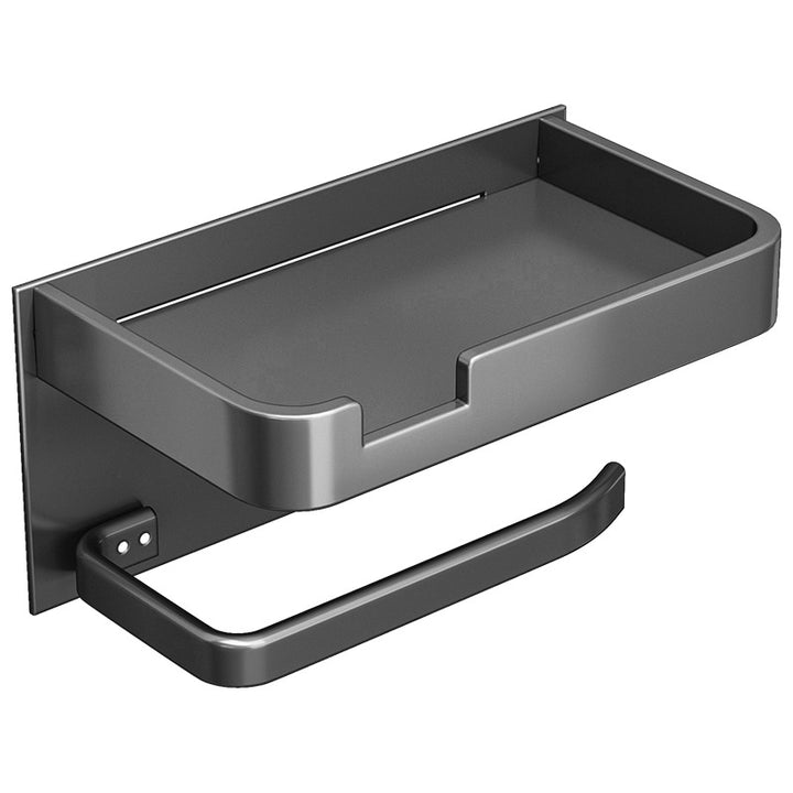 Wall-mounted paper towel holder, no drilling