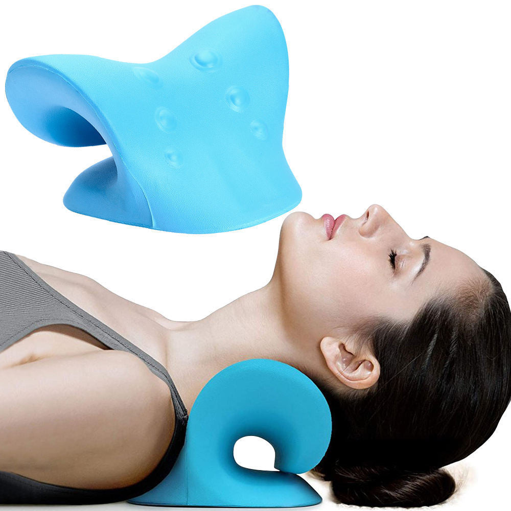 Neck massage pillow with mechanical pressure point massage