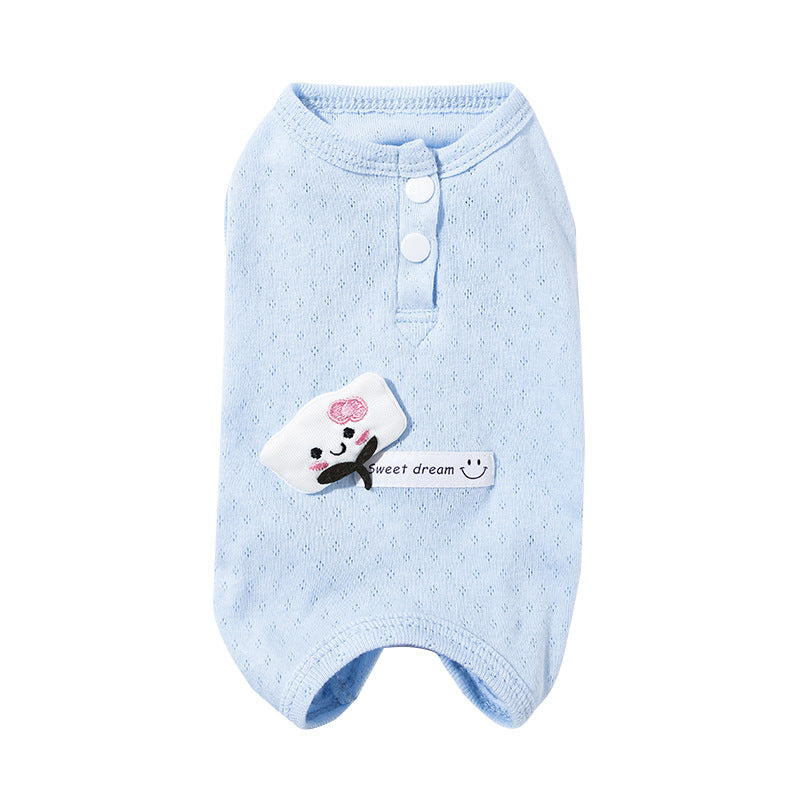 Cotton protection vest for cats and dogs