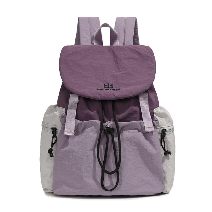 Backpack with contrasting colors, 20–35 L, oxford fabric