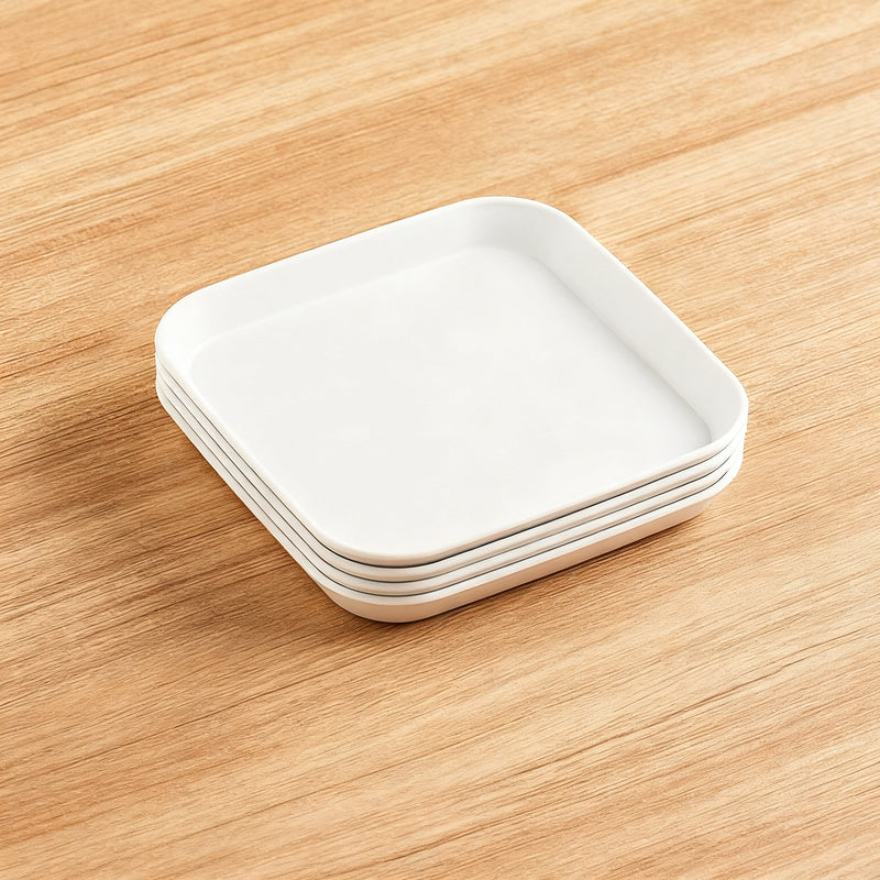 Plastic feeding bowl, square