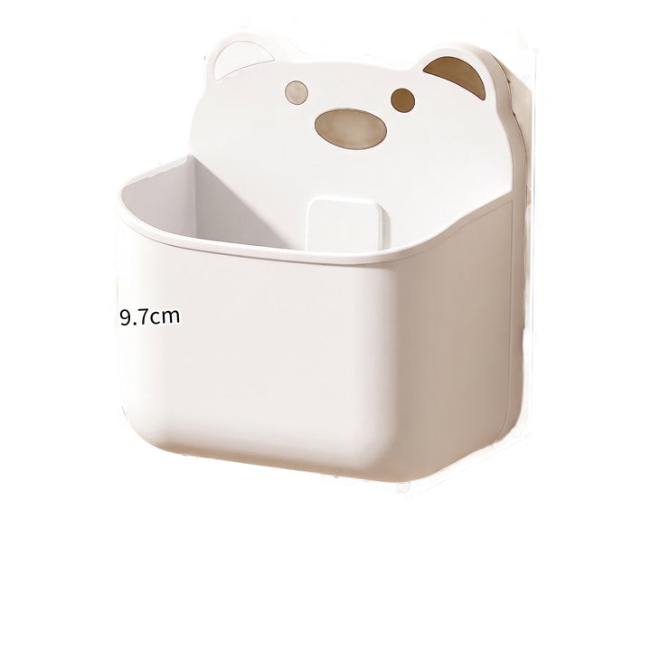 Wall-mounted storage box with drain