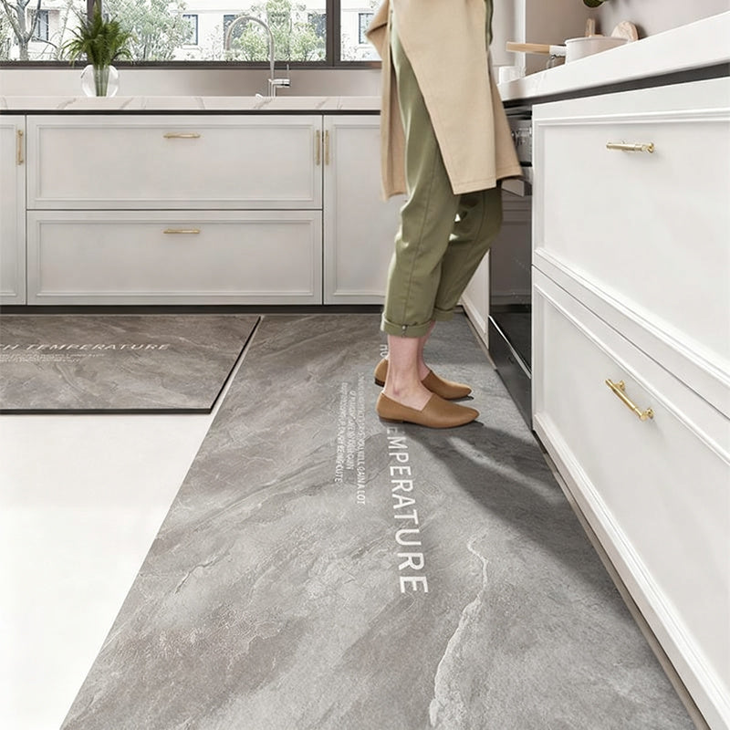 Diatomaceous earth kitchen mat, non-slip and oil-repellent