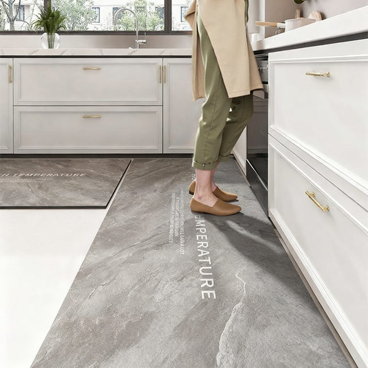 Diatomaceous earth kitchen mat, non-slip and oil-repellent