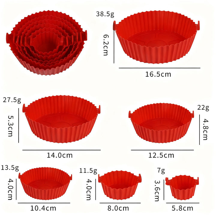 Silicone egg cups, round, 9×9×7 cm
