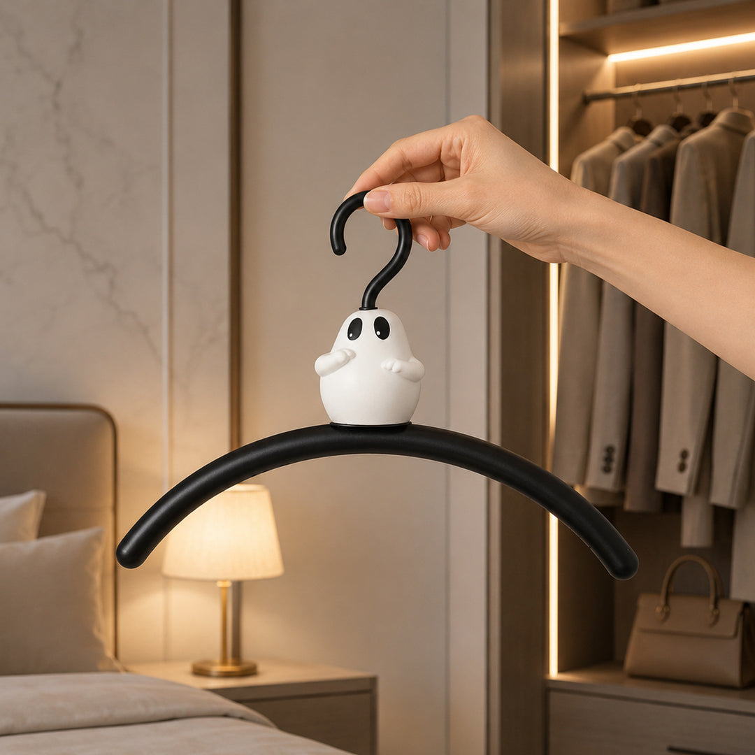 Hanger with ghost design, scratch-free and non-slip