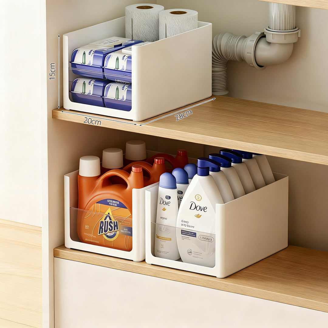 Organizer for bathroom cabinet