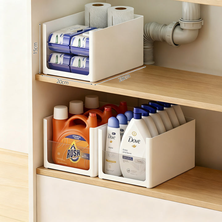 Organizer for bathroom cabinet