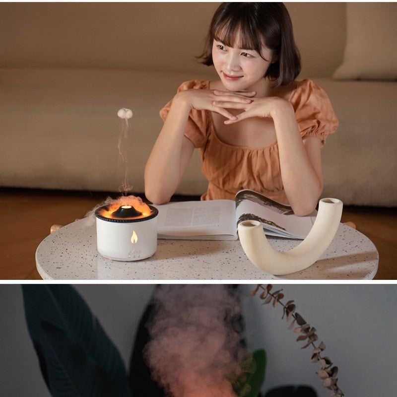 Aroma diffuser with ultrasonic spraying