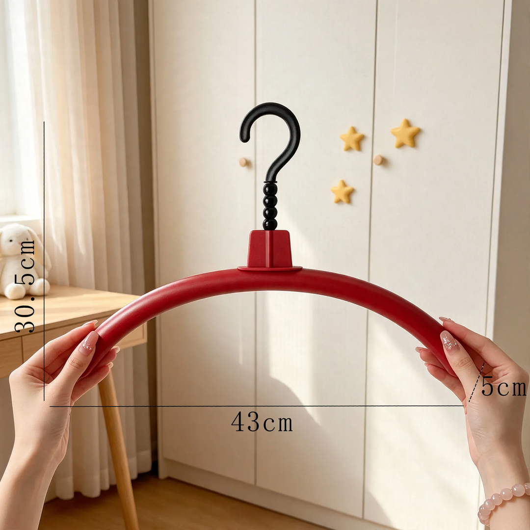 Clothes hanger with slip protection, colorful