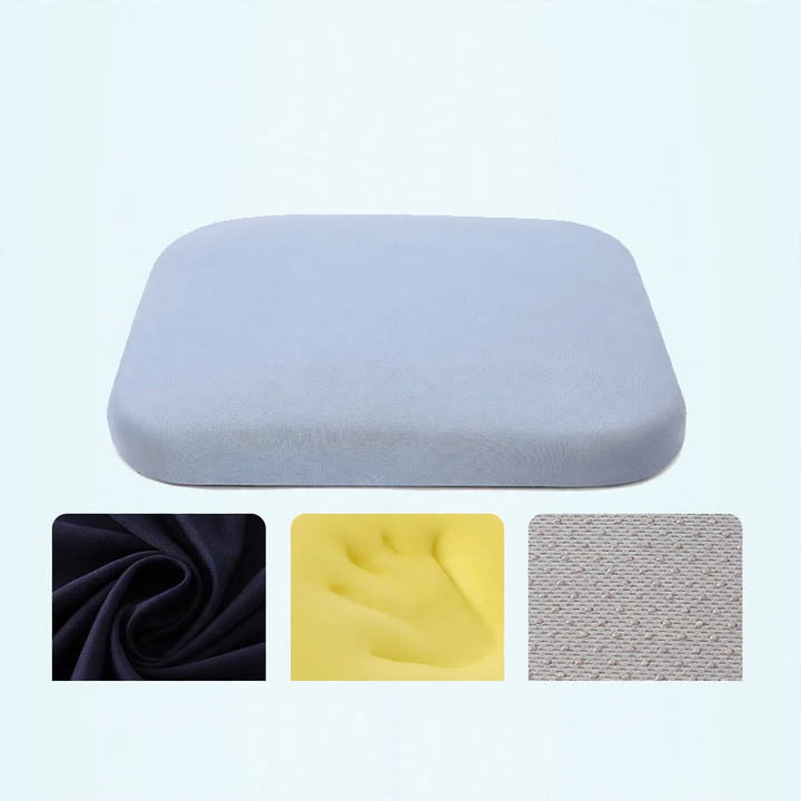 Seat cushion with memory foam, cotton blend