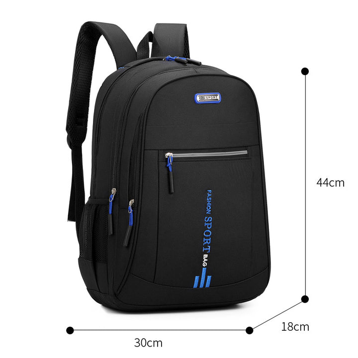 Nylon backpack with anti-theft protection, large capacity