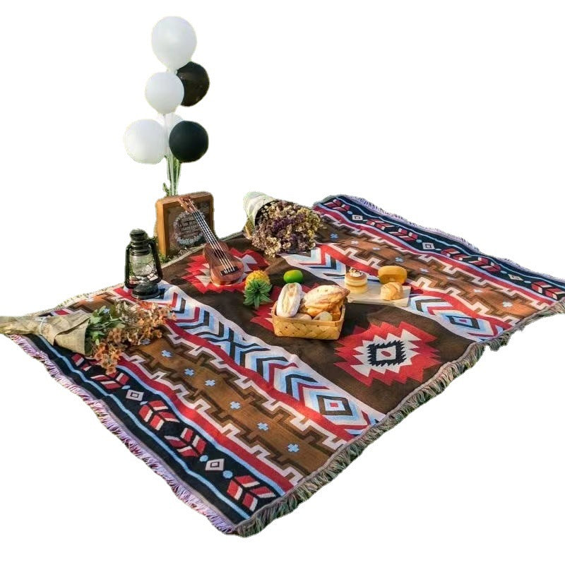 Picnic blanket with Bohemian pattern, various sizes