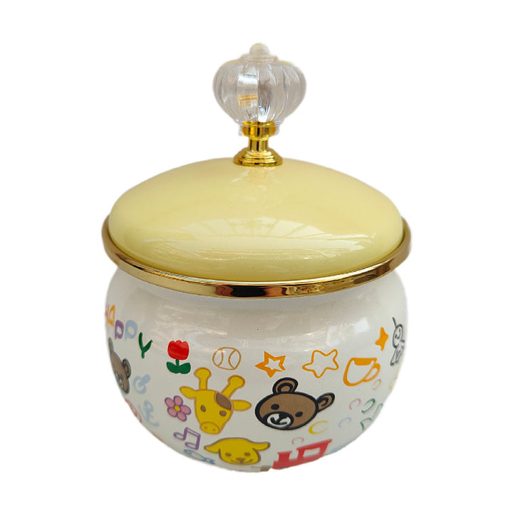 Enamelled spice box with lid, 301–500 ml