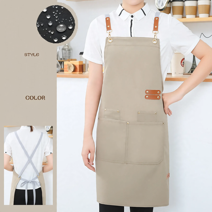 Apron with cross straps