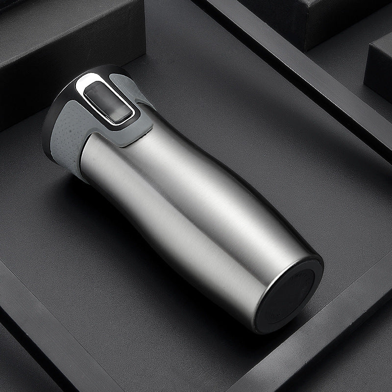 Double-walled stainless steel insulated mug