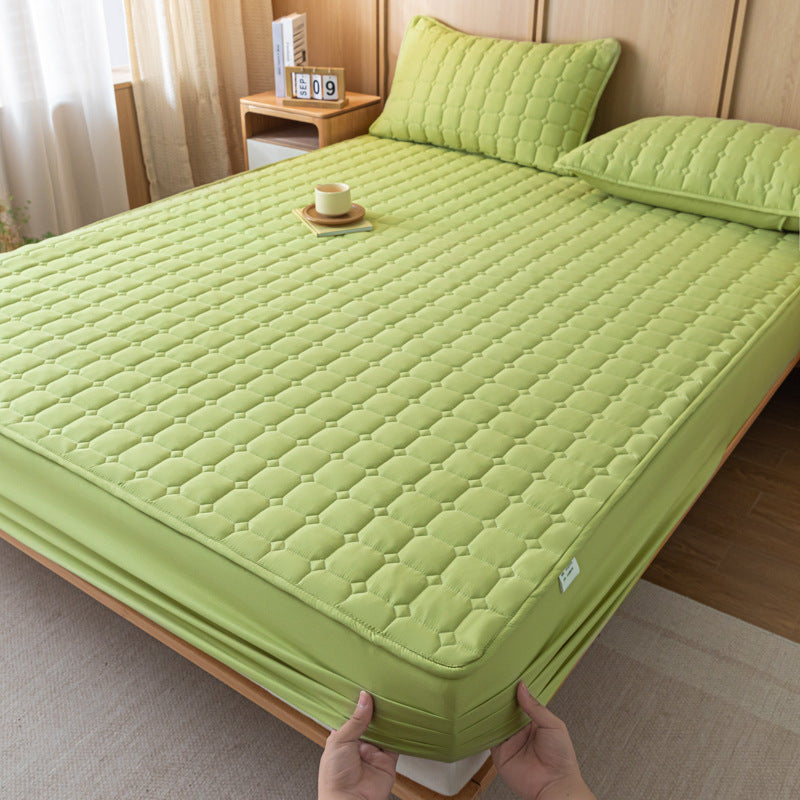 Fitted sheet, synthetic, padded