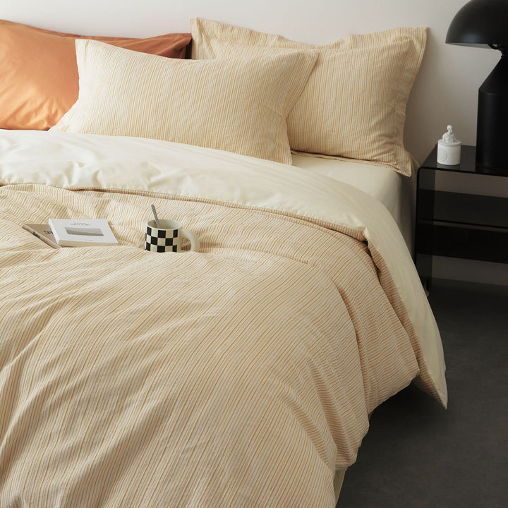 Bedding set, 4 pieces, cotton, minimalist design