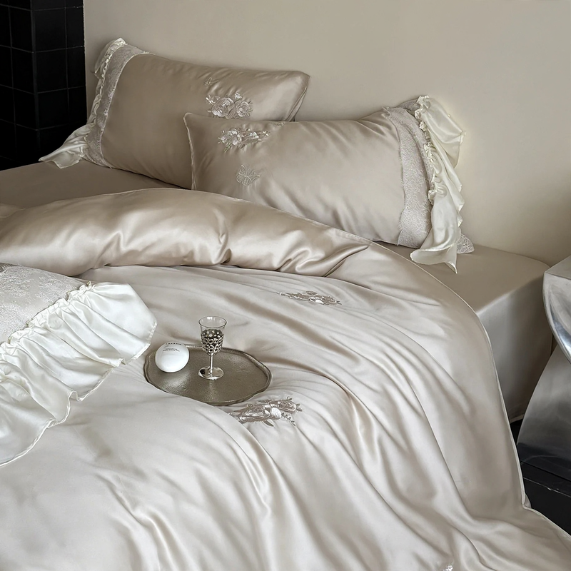 Bedding set made of lyocell fibers, summer, 4-piece
