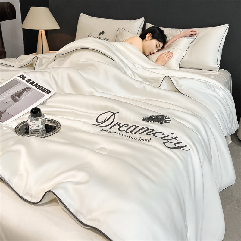 Summer blanket made of ice fiber, 150–200 cm, washable