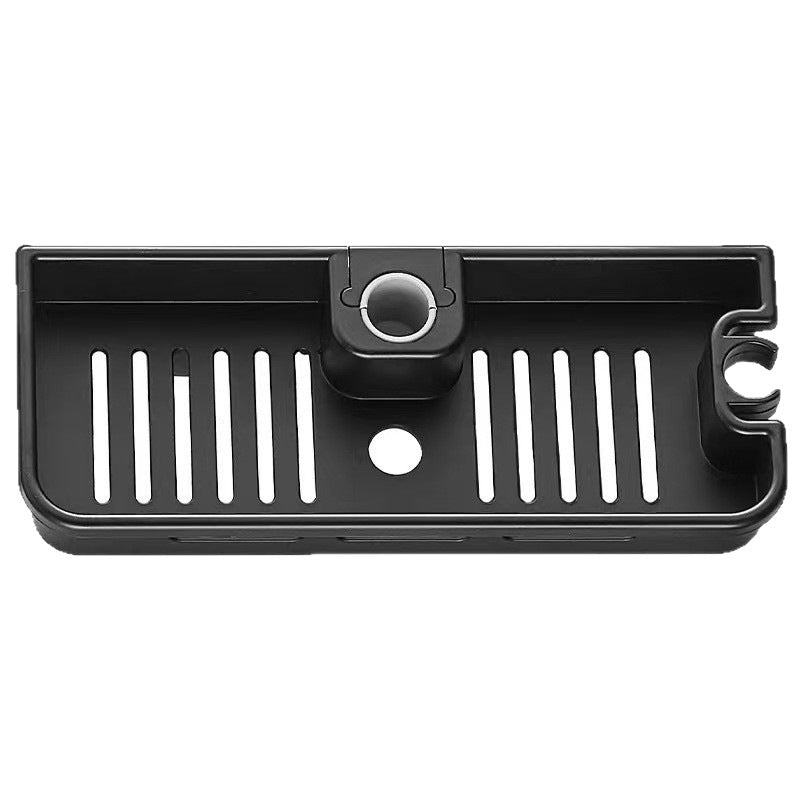 Shower shelf made of ABS, removable, with hooks