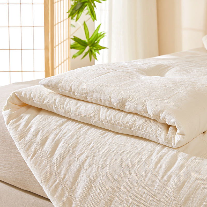 Cotton blanket with soy fiber, reinforced