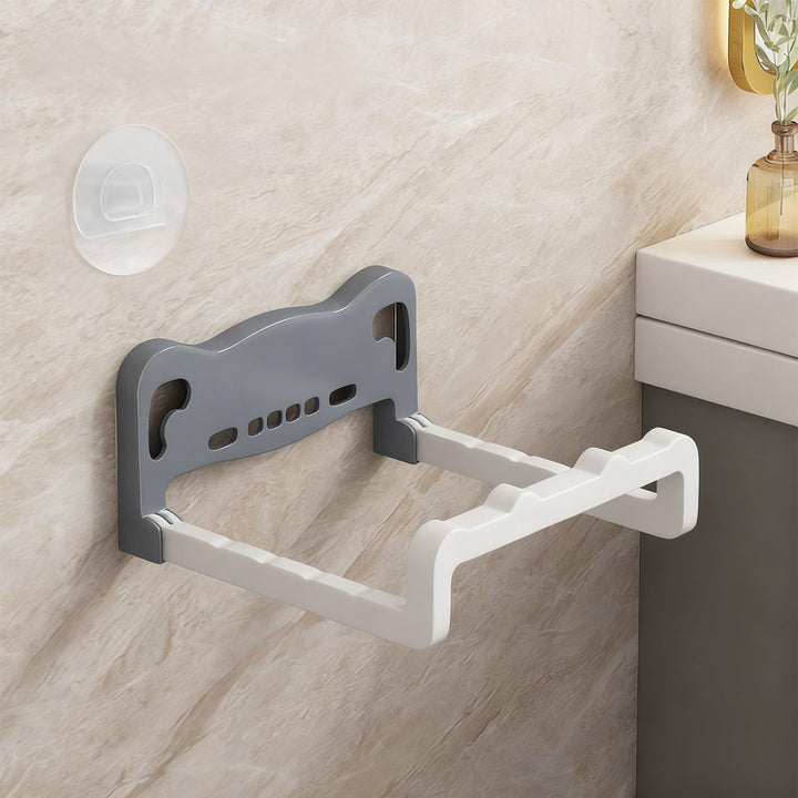 Plastic wall shelf with suction cup, extendable