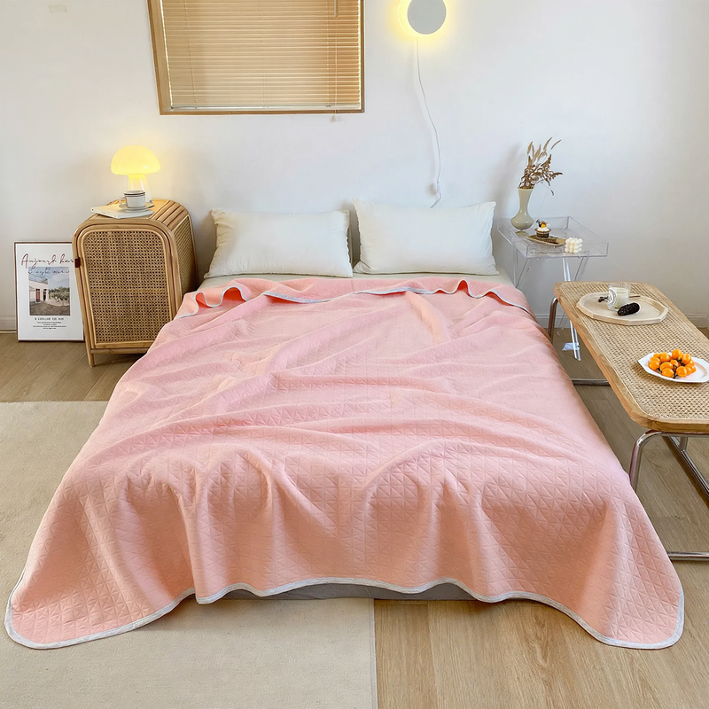 Cotton summer blanket, machine washable