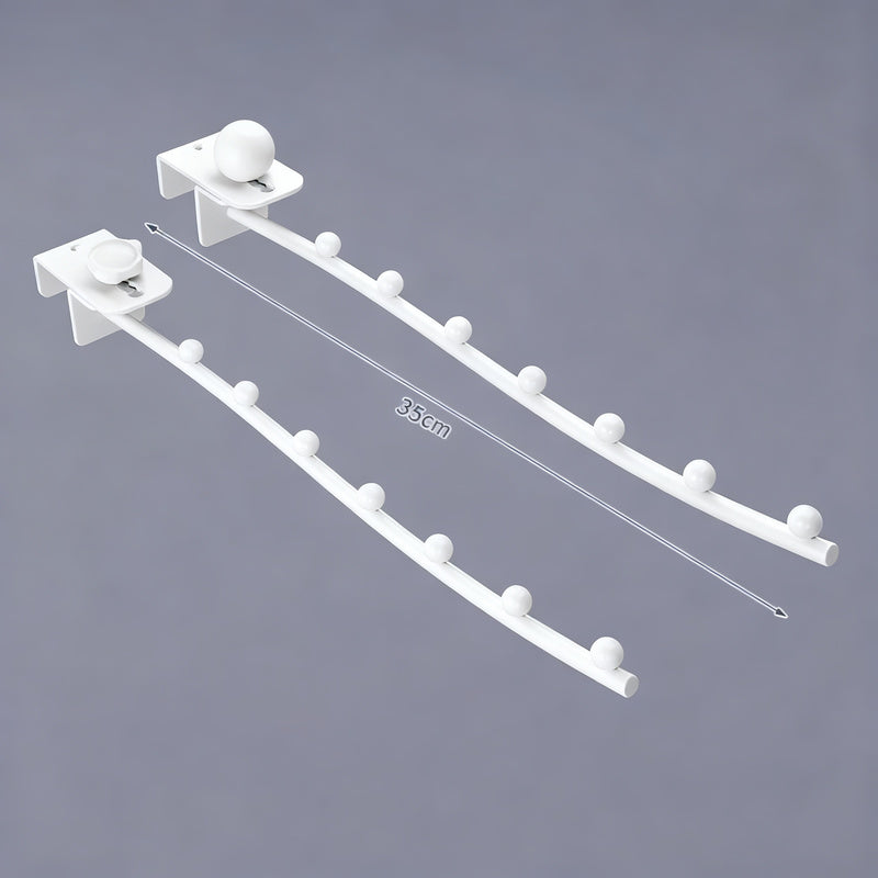 Wall hooks for clothing, stainless steel, multiple