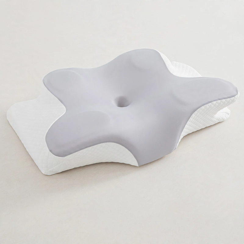 Neck support pillow made of memory foam, butterfly shape