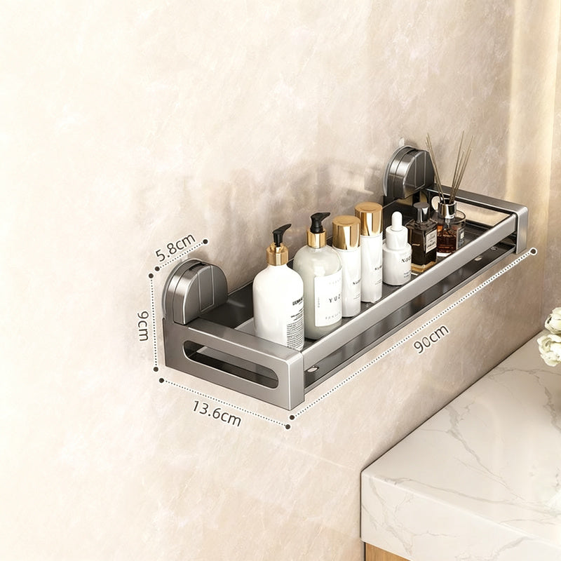 Suction Cup Bathtub Shelf made of Aluminum