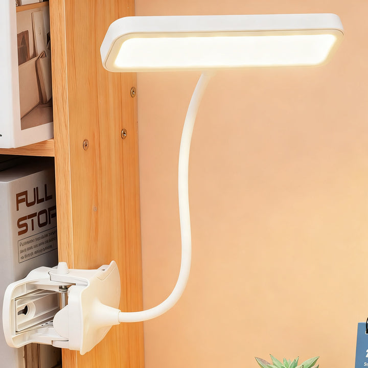 LED clip light with eye protection for learning